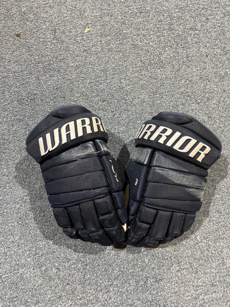 Game Used Navy Warrior Alpha DX Team Glove Norfolk Admirals (ECHL) #13 13”