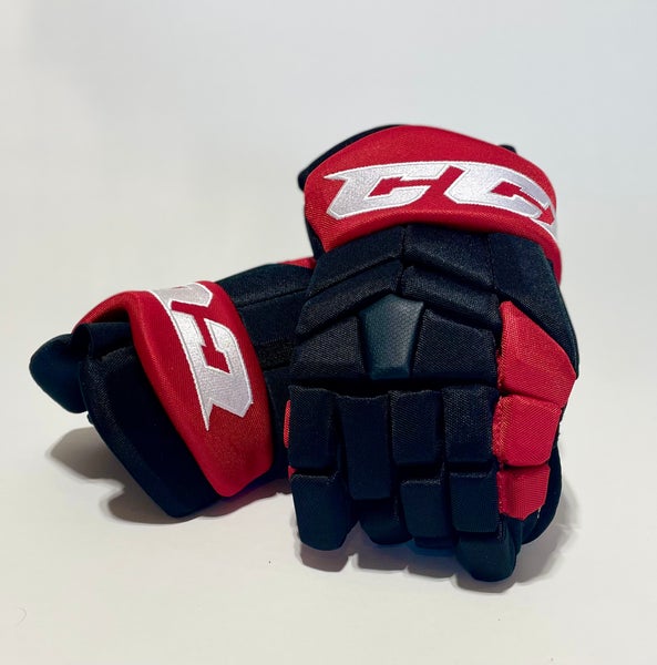 14" CCM HGTK NHL Pro Stock Gloves - Hurricanes Alternates