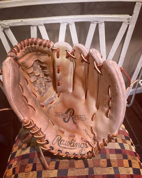 2 Vintage 50s Halcos Baseball Gloves Brown Mitt Old RHT 1st Base