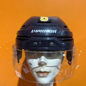 Game Used Navy Warrior Alpha One Pro Pro Stock Helmet Norfolk Admirals Medium #6