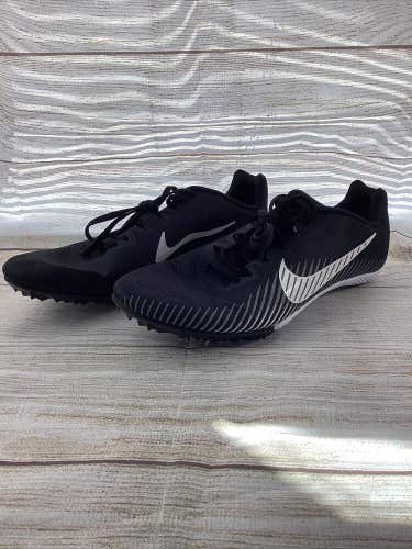 New Mens Size 11 Black White Nike Zoom Rival M Running Spikes