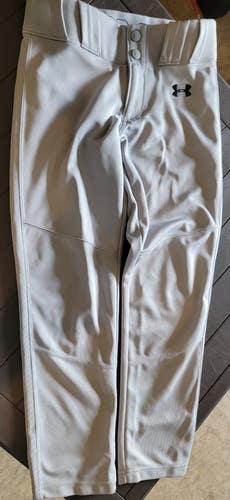 Gray Youth Boy's Used Small Under Armour Game Pants