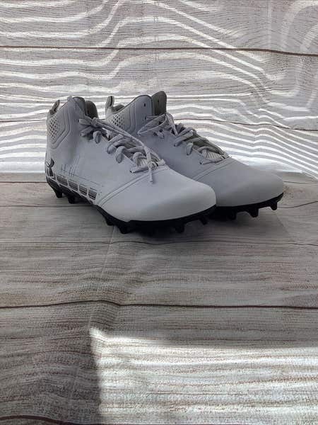 Under Armour Mens Banshee Ripshot 1297352-101 White Lacrosse  display picture 3