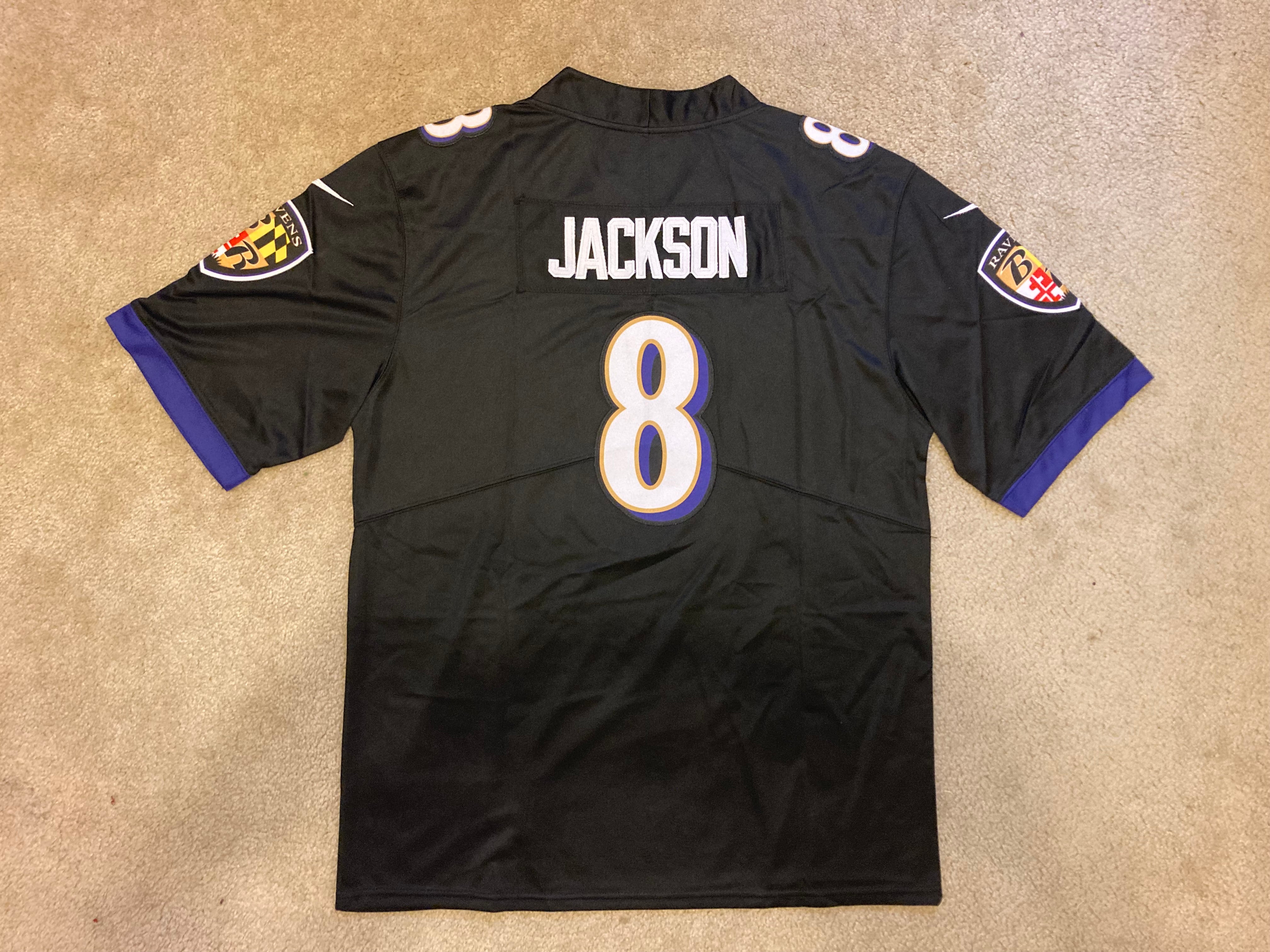 Men's Nike Lamar Jackson Purple Baltimore Ravens Game Player Jersey