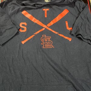 Nike 1/4 St Louis Cardinals short sleeve hoodie SZ LRG NWOT