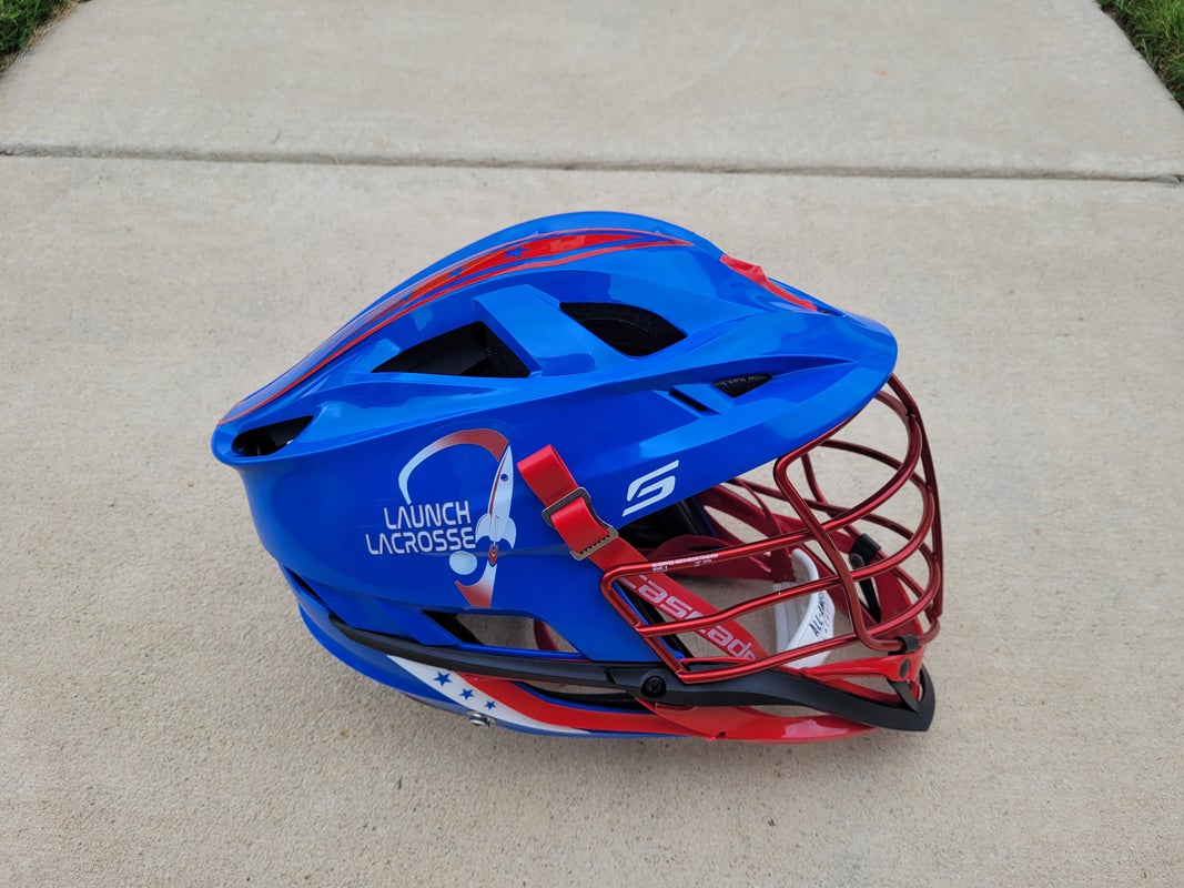 Royal Blue & Red Cascade S Helmet