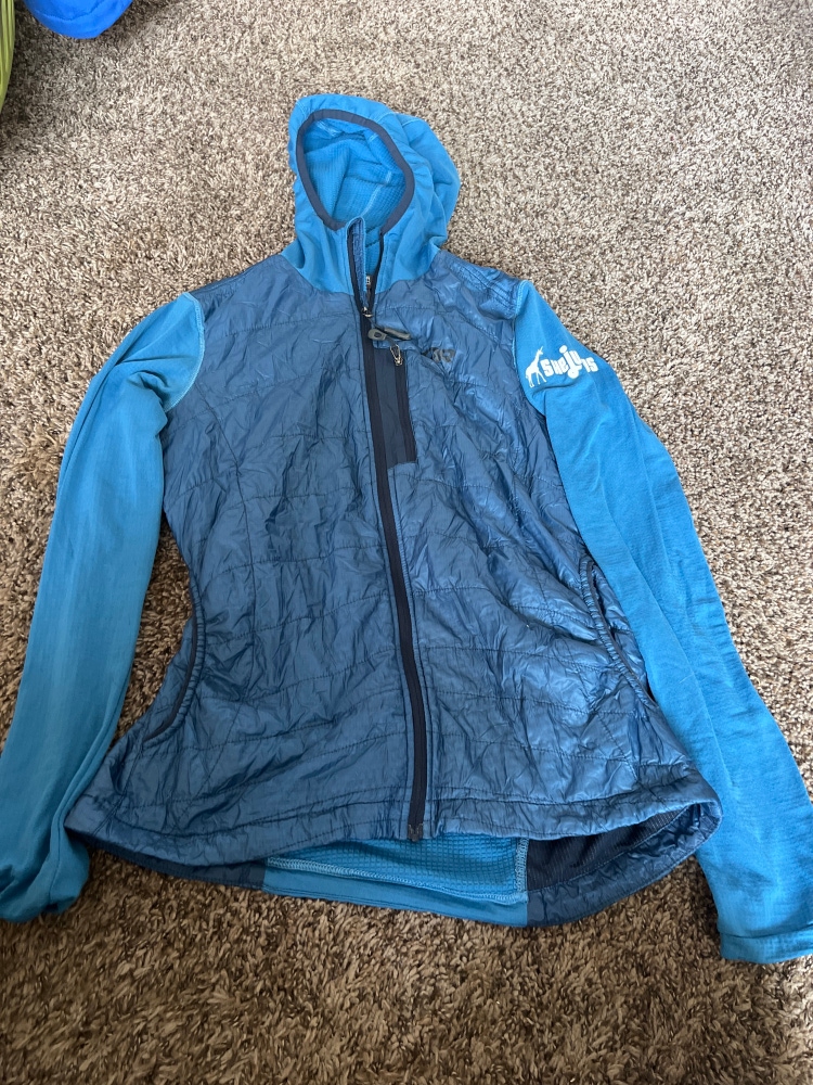 Blue Used Medium Outdoor Research Jacket With Logo