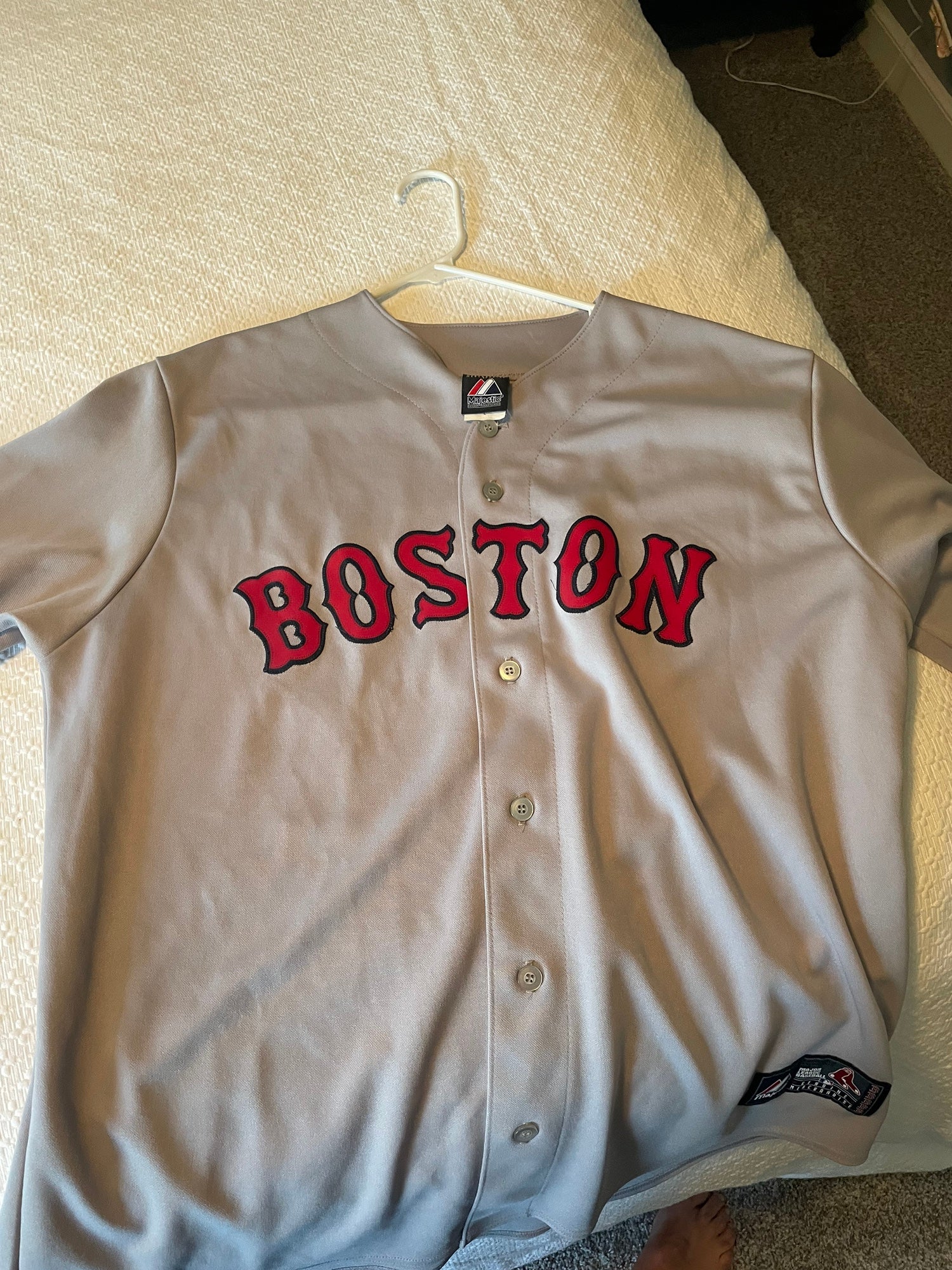RED SOX MAJESTIC WHITE JERSEY WITH RED LETTERING ADULT 4XL 4X XXXX XXXXL  NWT - C&S Sports and Hobby