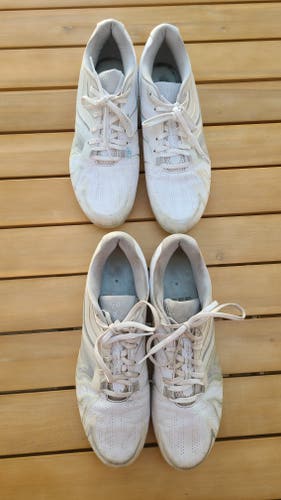 2 pair - Adult Used Men's Size 12 Cleats - Under Armour Lowtop Lacrosse Command MC