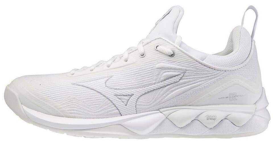 VGC Mizuno Wave Luminous 2 Women's Indoor Volleyball Shoes White/Silver Size 7.5