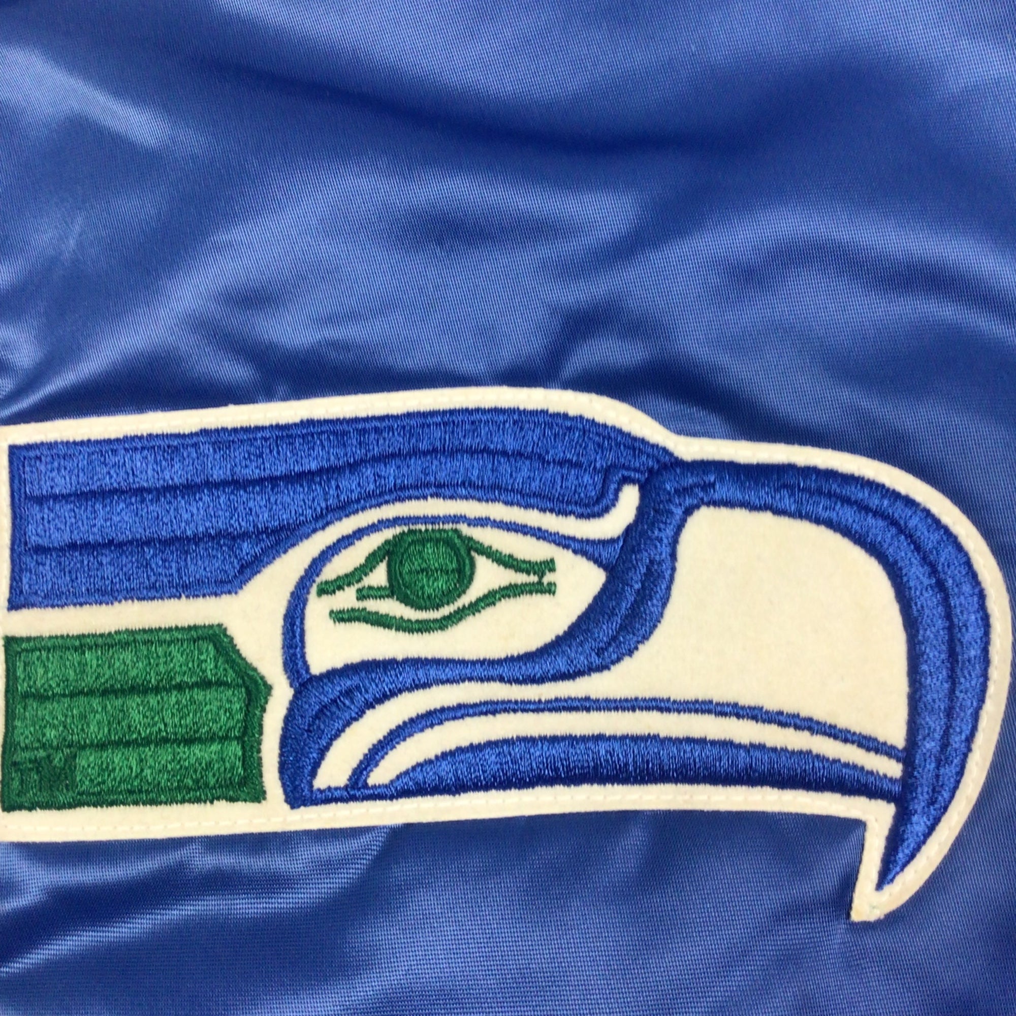 Vintage 1990's Seattle Seahawks Satin Starter Jacket Sz. XL