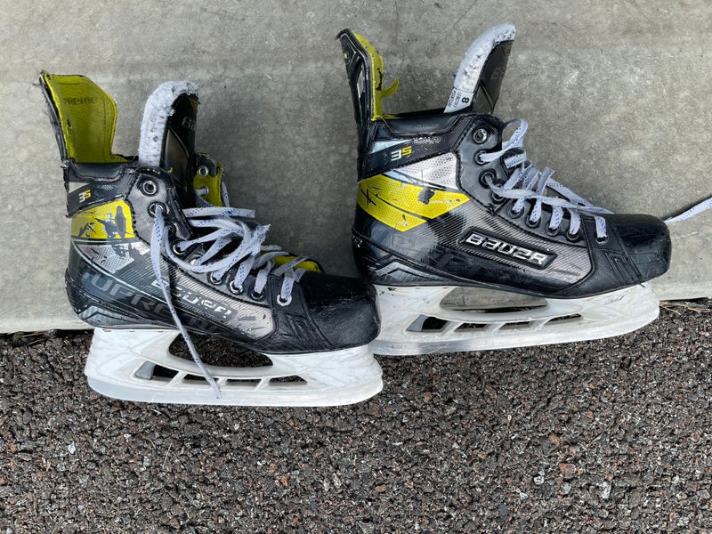 Used Bauer Size 8 Supreme 3S Hockey Skates