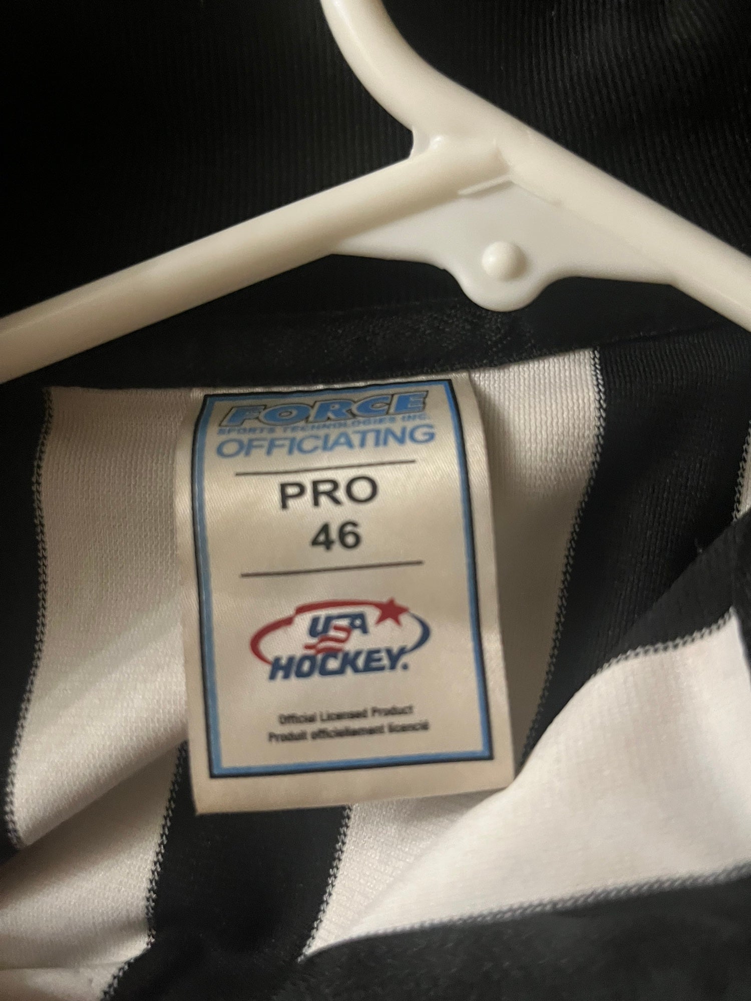 FORCE ELITE Hockey Officiating Referee Jersey - Sewn-in Armbands