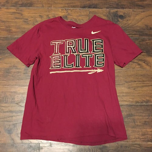 Florida State Seminoles FSU NCAA Nike True Elite Slogan Tee Shirt Sz Large