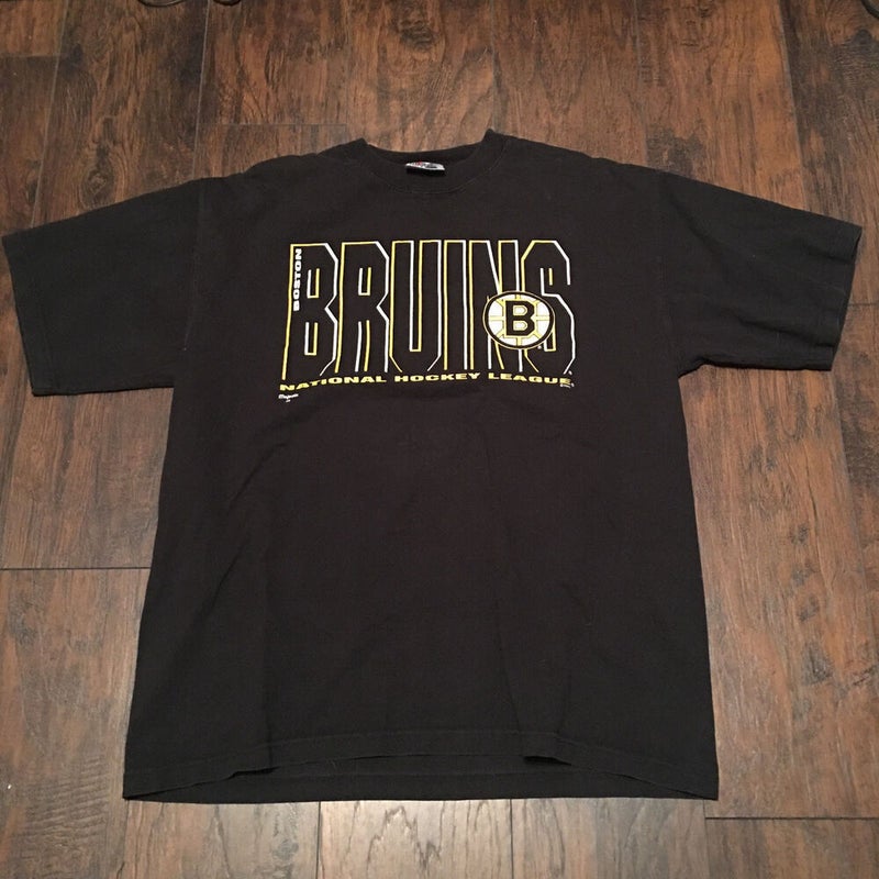Boston Bruins NHL Vintage Majestic Team Logo Tee Shirt Size XL