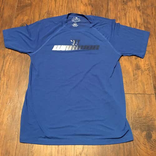 Warrior Sports Hockey Lacrosse Royal Blue Workout Tee Shirt Size Medium