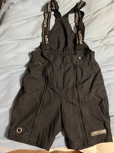 Black Unisex Youth Used Size 16 Spyder Ski Pants