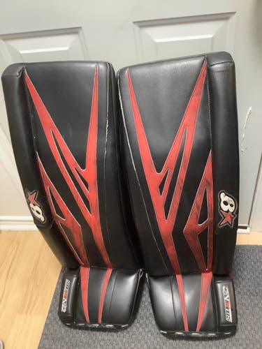Used 35" Brian's Gnetik Pro 3 Goalie Leg Pads Pro Stock