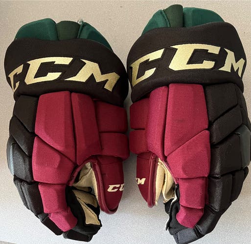 CCM HGTK 14” Pro Stock Hockey Gloves Arizona Coyotes Schmaltz