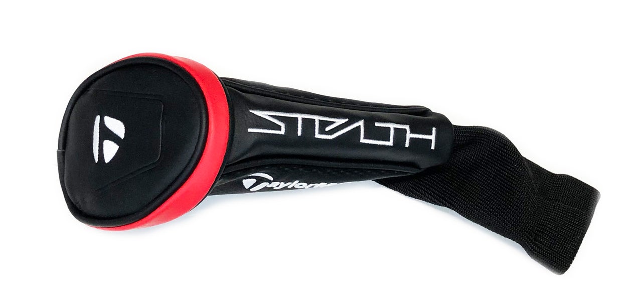 TaylorMade Golf Stealth Black/Red Hybrid/Rescue Headcover