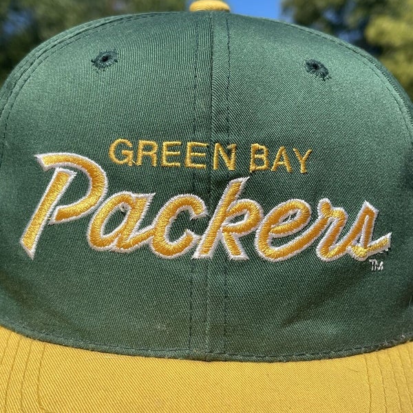 Vintage Green Bay Packers Sports Specialties Script SnapBack Hat