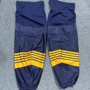 Used Blue Athletic Knit Pro Stock Socks Norfolk Admirals NO SIZE 30” Long