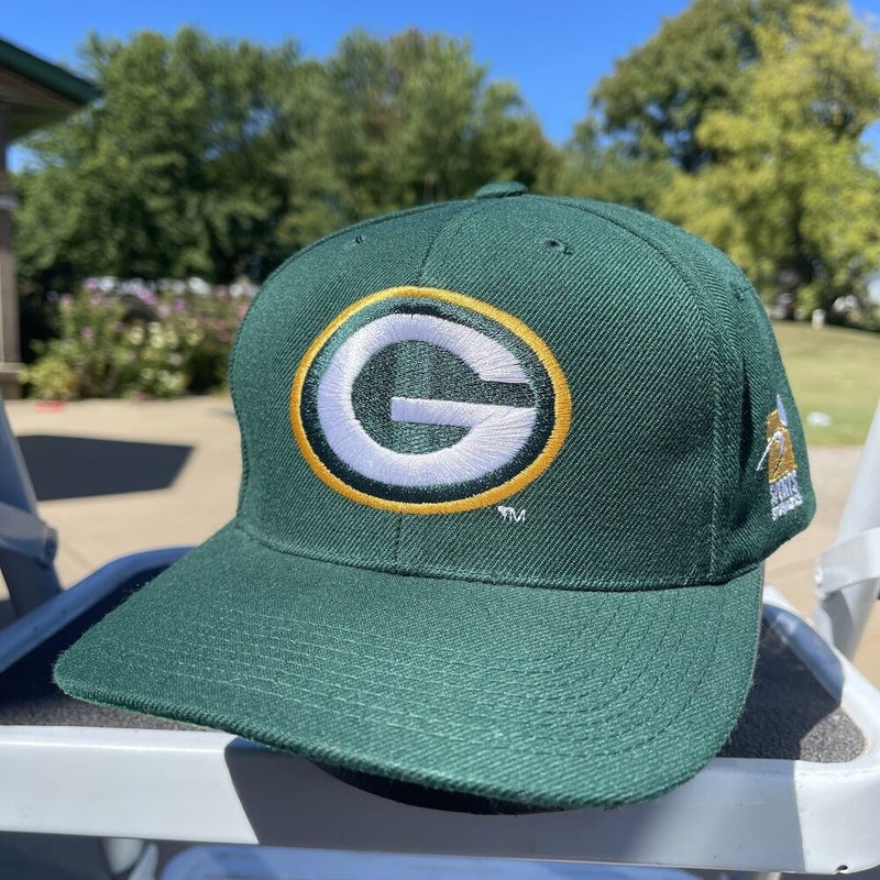 Vintage Sports Specialties Green Bay Packers Plain Logo￼ Wool Blend Snapback Hat