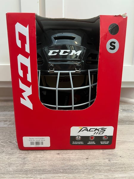 B03 New Senior Small CCM Tacks 110 Helmet Combo