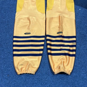 Game Used Yellow Athletic Knit (AK) Pro Stock Socks Norfolk Admirals NO SIZE 30”