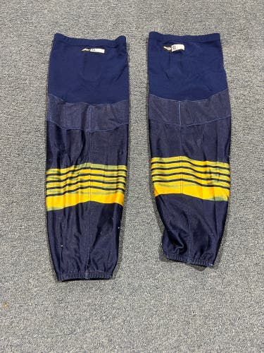 Game Used Athletic Knit Misprinted Pro Stock Socks Norfolk Admirals Blue, Yellow Or White