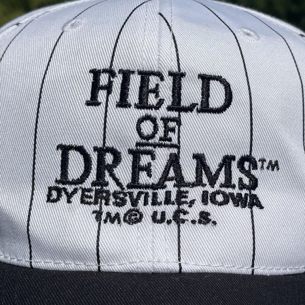 Vintage Field of Dreams Dyersville Iowa Pinstripe Hat Cap Snapback 1989  Baseball