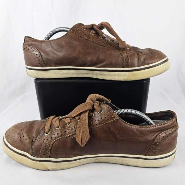 Mens oxford shoes by UGG size 10 brown leather Ugg Mens Roxford Bomber Brown Leather Oxford Shearing Lined  main image 2