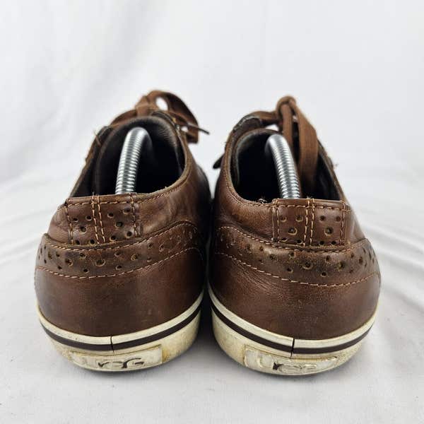 Ugg Mens Roxford Bomber Brown Leather Oxford Shearing Lined 