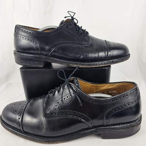 Allen Edmonds Lexington Black Leather Cap Toe Oxford Dress Shoe Mens Size 11.5 D