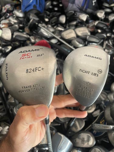 adams golf driver and wood / right handed / graphite shafts