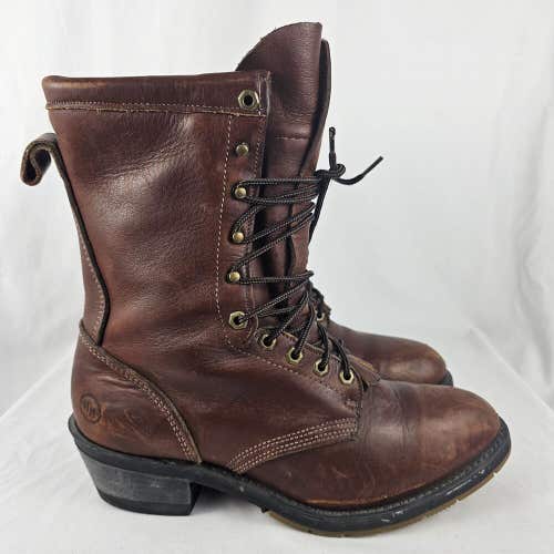 Double H Boots Brown Kiltie Gore-Tex Safety Toe Mens Size 8.5 EE Aeroglide 7 DSS
