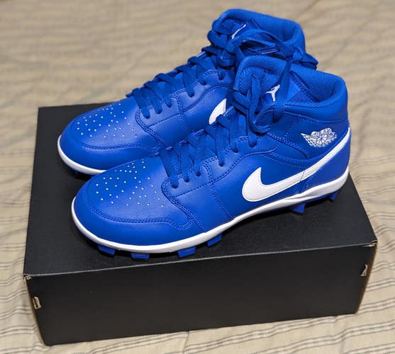 Nike Jordan 1 Retro MCS, Royal Blue, Men's Size 10 (Women's 11) Molded Cleats, High Top, New