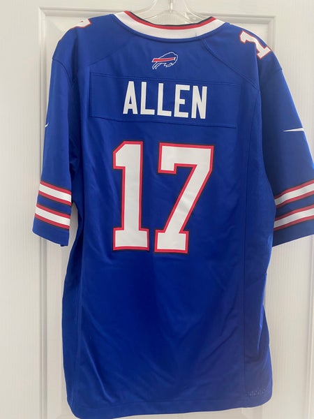 Men's Nike Josh Allen White Buffalo Bills Name & Number T-Shirt