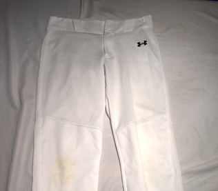 Under Armour Boys Utility Relaxed Closed Baseball Pants, White, Youth XL