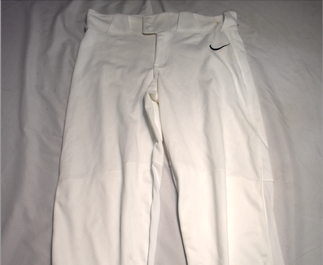 Nike Team Engineered Vapor Select Baseball Pants, White, Youth XL