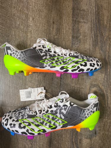 adidas Adizero 40 "Cloud White/Team Solar Green/Core Black" Men's Football Cleat