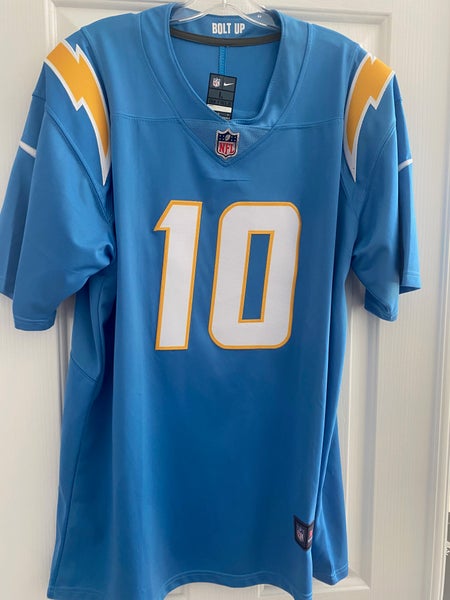 NEW Nike Justin Herbert NFL LA Chargers powder blue jersey XXL