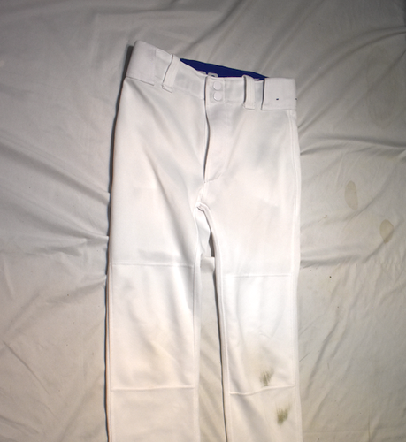 Mizuno Performance Baseball Pants, White, Youth Large (26-28)
