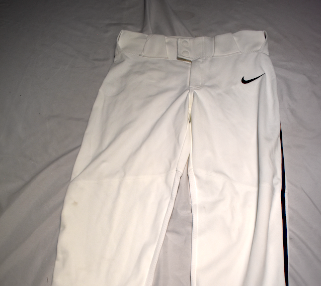 Nike Team Engineered Vapor Select Baseball Pants, White W/Blue, Youth Medium