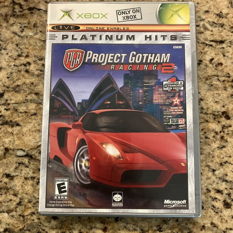 Project Gotham Racing 2 (Microsoft Xbox, 2003) Platinum Hits With Manual