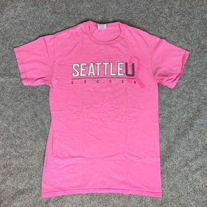 Seattle Redhawks Mens Shirt Small Pink White Short Sleeve Tee Top NCAA Soccer