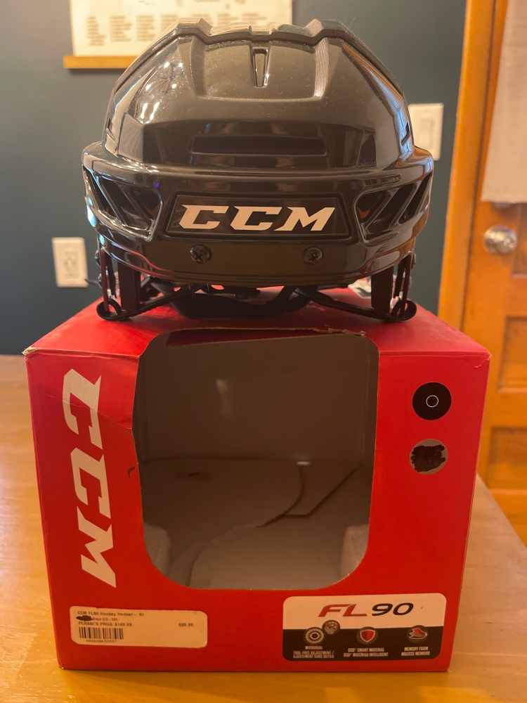 New SMALL CCM FL90 black hockey helmet