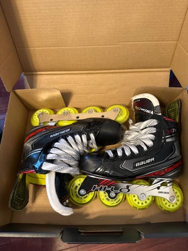 New Bauer Regular Width Size 4.5 Vapor X2.9 Inline Skates