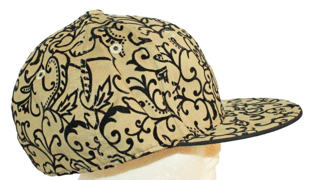 Vintage NFL Football Logo Reebok Paisley Design Hat - Flat Bill Fitted Fitted Cap - Choose Your Size
