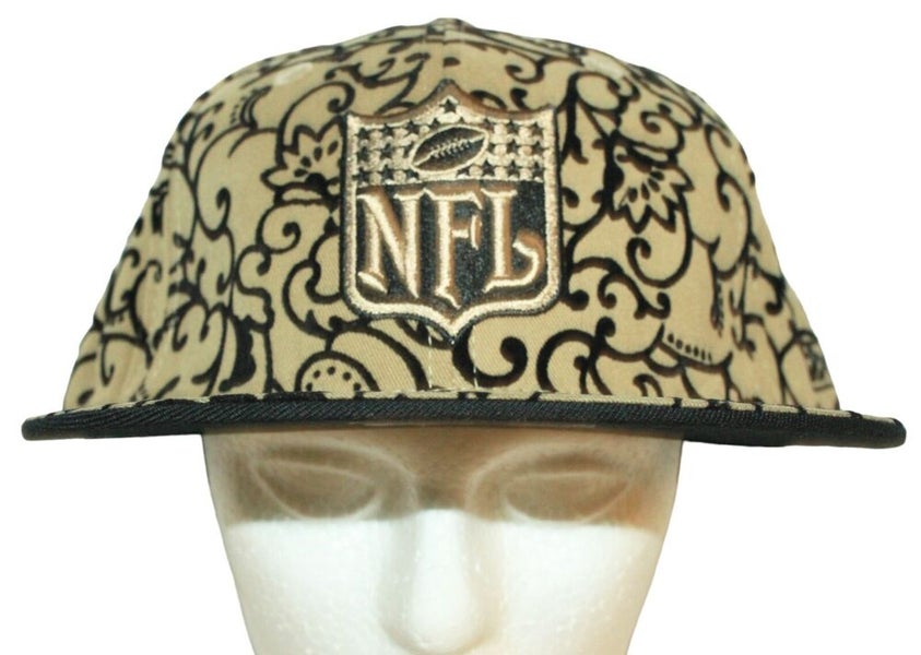 Vintage NFL Football Logo Reebok Paisley Design Hat - Flat Bill Fitted Fitted Cap - Choose Your Size